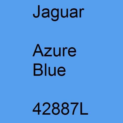 Jaguar, Azure Blue, 42887L.